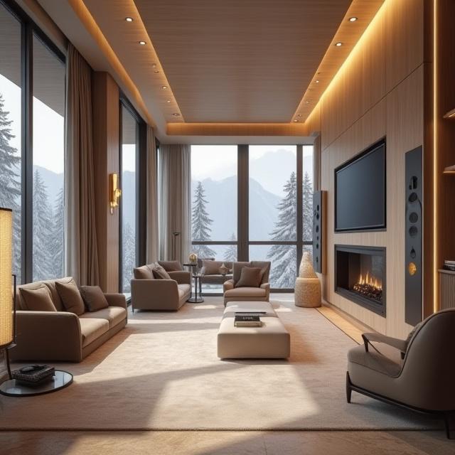 Professionelle Audioinstallation in einem Luxus-Resort